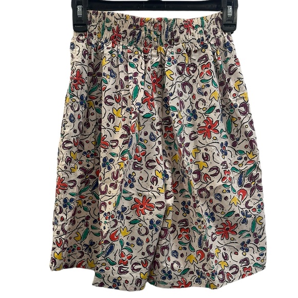 Vintage girls  Venezia floral abstract shorts size 14/16 EUC - Picture 2 of 3